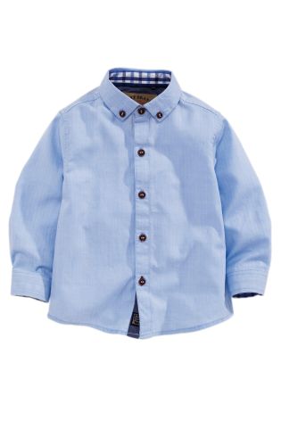 Blue Long Sleeve Shirt (3mths-6yrs)